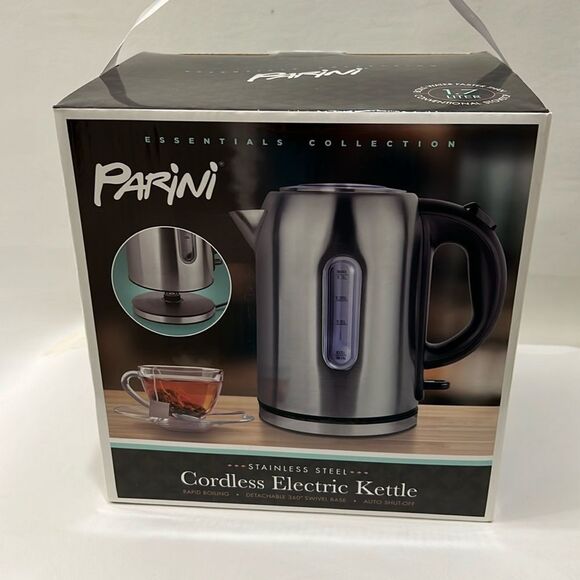 Cordless Electric Kettle Stainless Steel Auto Shut Off Rapid Boiling New - Picture 1 of 6